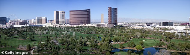 The Netflix Cup takes place on the 18-hole golf course of the Wynn Hotel in Las Vegas, Nevada