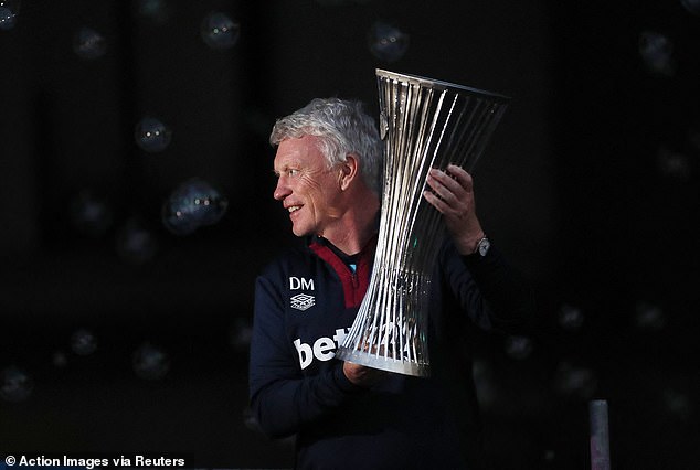 Moyes won the Europa Conference League with West Ham last season, keeping him in charge