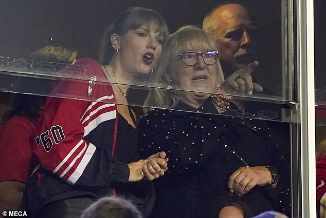 To connect!  Taylor has also forged a friendship with Kelce's mother Donna Kelce