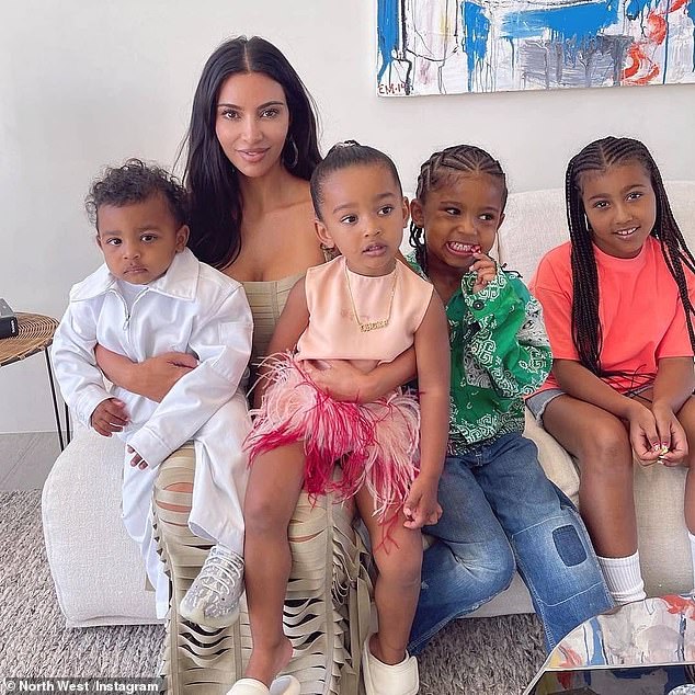 Mother: Elsewhere in the interview, Kim said she tries to give her four children 