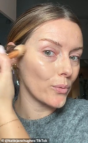 In the video she demonstrated what the technique looked like and how it was applied