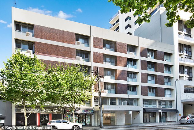 The apartment complex has a spacious roof terrace and a swimming pool