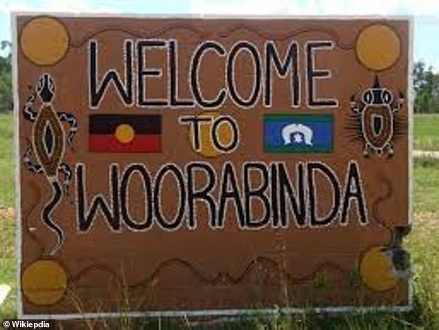 Two boys, aged three and two, died after being left in a car in Woorabinda (above), a small indigenous community west of Rockhampton