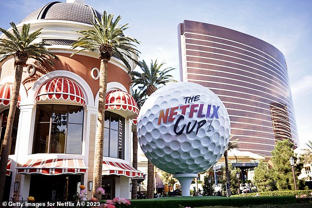 Mahomes was briefly present at the coverage of the Netflix Cup - a unique celebrity golf event in Las Vegas that features a number of racing stars