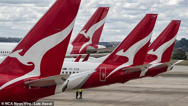 It's another blow for Qantas, which recently lost its top spot as Australia's most trusted travel brand.  The photo shows grounded Qantas aircraft