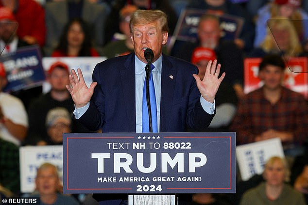 Donald Trump said at a rally in New Hampshire last weekend that if he is re-elected, 