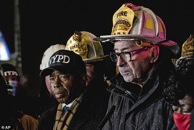 Adams along with former FDNY Fire Chief Daniel Nigro.  The mayor said Nigro was the FDNY person he spoke to in 2021 about opening the Turkish consulate that was under construction