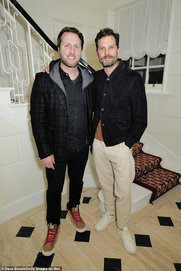 Pals: Jamie hosted a private dinner at the opulent restaurant in celebration of director Matthew Heineman's (pictured) latest project, American Symphony