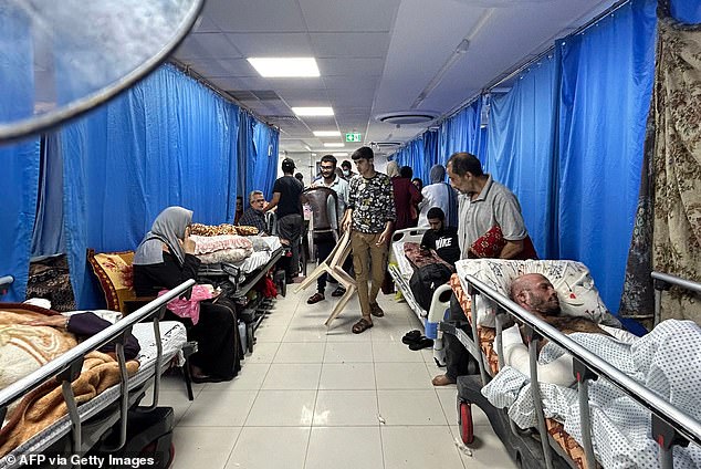 At Al-Shifa in Gaza, doctors said patients and people seeking shelter were stranded in appalling conditions at the facility