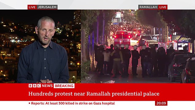 Last month, following an explosion near al-Ahli hospital, Jon Donnison speculated that it was caused by an 'Israeli airstrike'