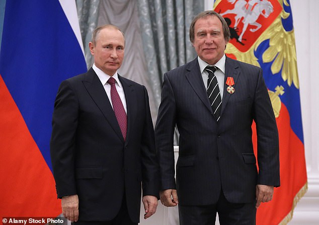 Roldugin is the artistic director of the St. Petersburg Music House and has known Putin since they were young (Roldugin and Putin are pictured together in 2016)