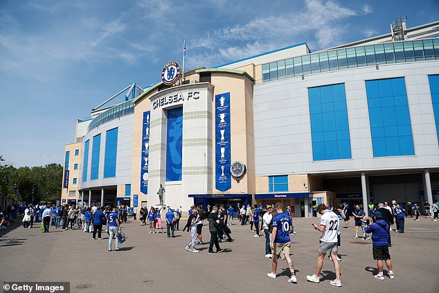 Abramovich bought Chelsea in 2003. The photo shows the club's London stadium