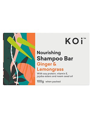 The Coles Koi shampoo bar with ginger and lemongrass won the award for best hair care