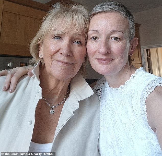 Mrs McKenna-Mounty (right) and her mother (left) both have Carpe Diem tattooed on their wrists, reminding them to stay positive and live in the moment