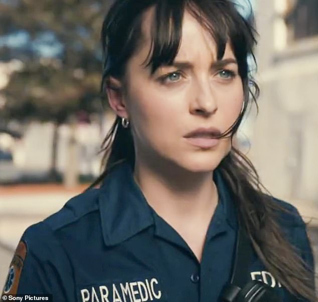 Good Job: Dakota Johnson stars as the title superhero, who starts out as a normal New York City paramedic named Cassandra Webb