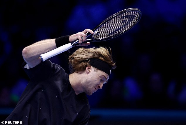 Rublev had earlier expressed his anger on the court after putting Alcaraz on break point