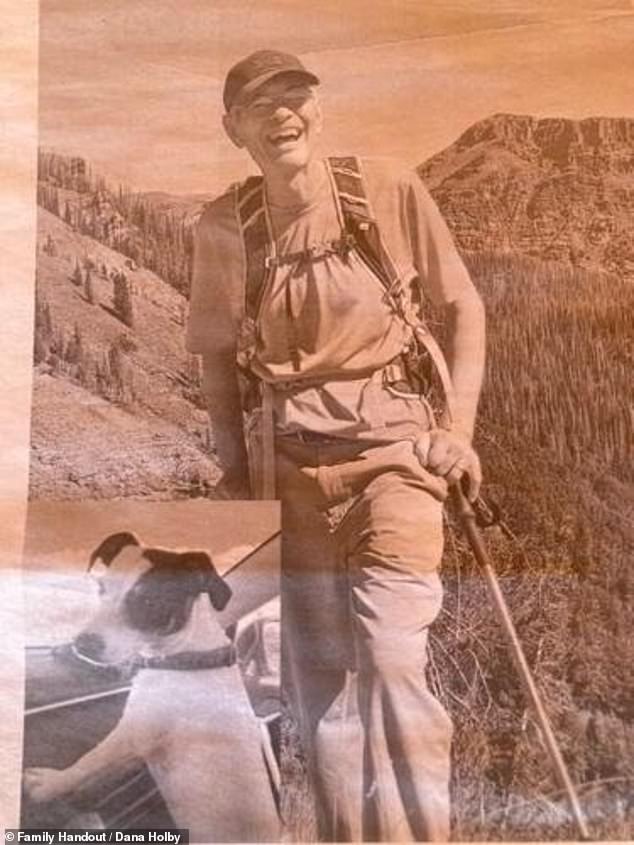 Rich Moore, 71, and his black and white Jack Russell, Finney.  The arduous search for Rich and his dog was the most extensive in the team's history - and despite other K9s searching for Finney and handlers shouting his name in the mountains, it did not lead to a sighting