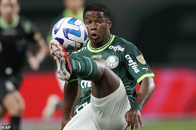 Endrick had played just seven times for Palmeiras before Real Madrid agreed a £52.5 million deal