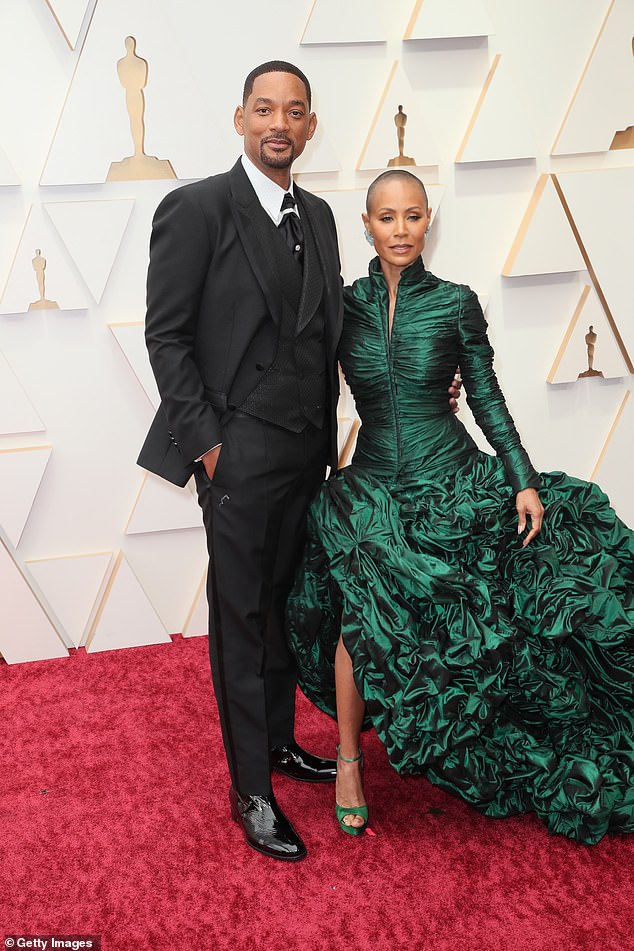 'We complain'!  Jade Pinkett Smith, 52, hinted that she and husband Will, 55, will take legal action over the claims;  Will and Jada imagined 2022