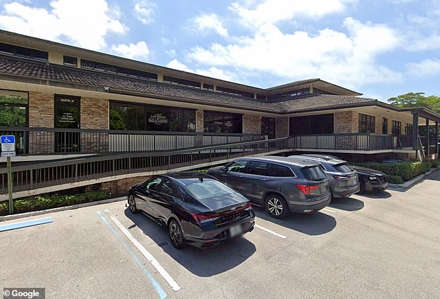 Pictured is Paul Labiner's law office on the 5400 block of North Federal Highway in Boca Raton