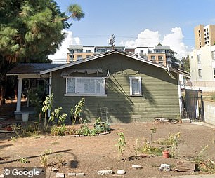 In a project hailed as his 'biggest flip ever', the 41-year-old real estate mogul will replace the forest-green dilapidated bungalows (pictured) on Hartsook Street, Los Angeles, with a towering white apartment building with 138 apartments and a rooftop pool.