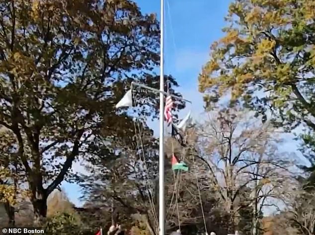 After a 'heated' meeting on Monday evening, the flag was raised