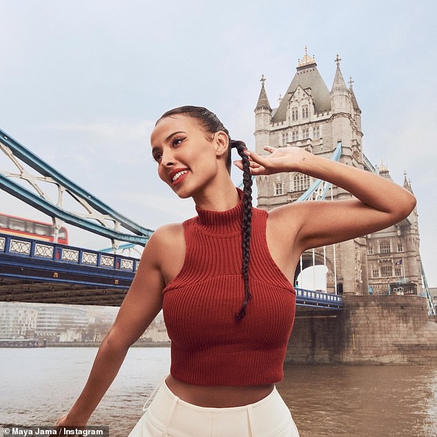 Wow: Announcing her partnership with Rimmel, Maya said: 'So excited to announce that I am the new Global Brand Ambassador for @RimmelLondonUK