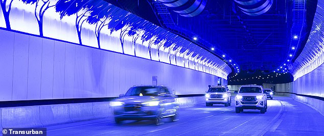 He is said to have collided with a barrier on the North Connex ramp (pictured) at Wahroonga in Syndey's Upper North Shore at 1.54am.