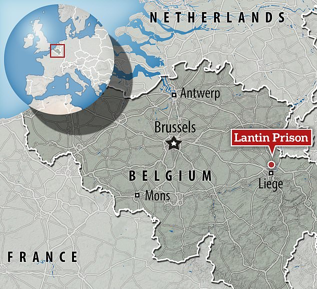 A 'nymphomaniac' female officer at Lantin prison near the eastern city of Liège even told staff as early as 6am that she wouldn't be able to work if 'she didn't have sex'