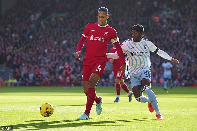 Quansah has been studying Virgil van Dijk using wide-angle shots of his Reds teammate