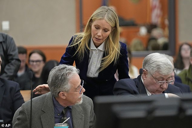 Shocker: Gwyneth stunned the crowd when she ended things by 'wishing Terry well' (Terry pictured front left)