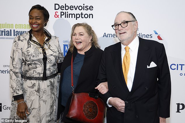 Group photo: Kathleen was pictured with Aliyyah Baylor and Bob Grimes