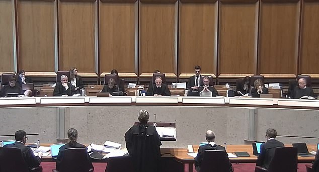 In the photo: the judges in the Supreme Court.  Chief Justice Gageler, Judge Gordon AC, Judge Edelman, Judge Steward, Judge Gleeson, Judge Jagot