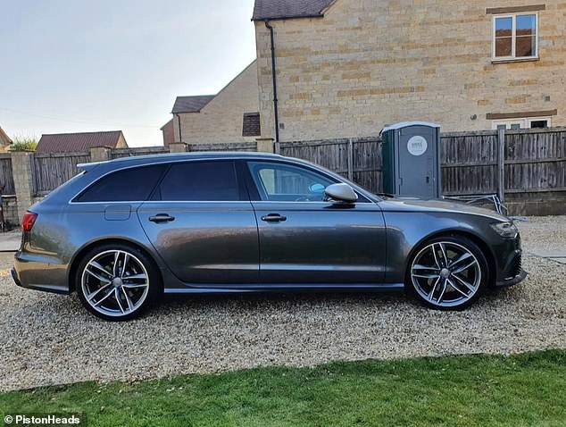 The range-topping super estate was fitted with £11,000 worth of optional extras, bringing the original purchase price to £91,500.