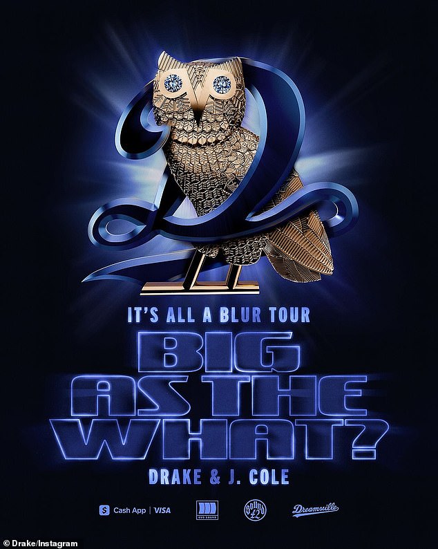 On sale this Friday!  Drake and J. Cole's video came two days after their joint It's All a Blur Tour – Big As the What?  which kicks off on January 18th at the Ball Arena in Denver, CO