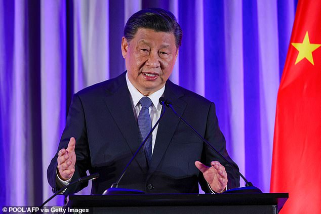 Xi delivered half-hour remarks at the soiree, where the dictator was listed as a 