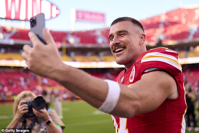 Kelce's Instagram followers increased by 1.5 million after Swift went public