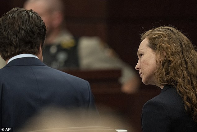 Armstrong appeared more somber during closing arguments Thursday than in previous days.  During another period of the trial, she listened intently to testimony and evidence presented