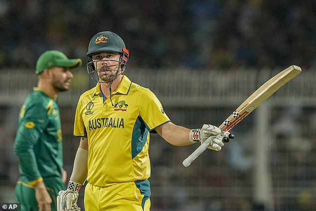 Travis Head scored a half-century as Australia crawled to a total of 212 in South Africa