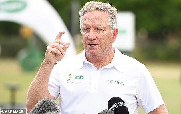 Starc, 33, was called out for his inability to take early wickets heading into the clash with the Proteas - including by his relative Ian Healy (pictured)