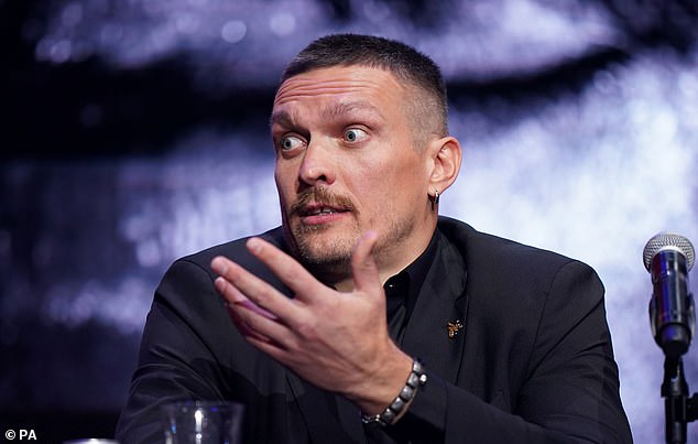 Usyk, on the other hand, chose to cut a more reserved figure and spoke mainly through the translation of his promoter Alex Krassyuk