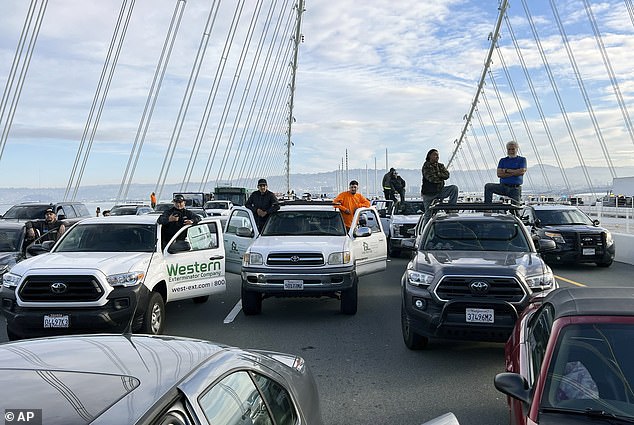 Pro-Palestinian protesters shut down the San Francisco Oakland Bay Bridge on Thursday