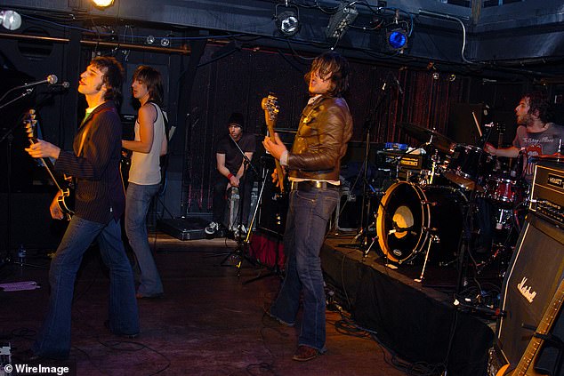 Pictured: Jet pictured during their heyday performing live in New York in 2003