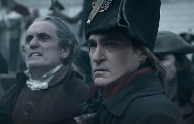 In the film's trailer, Napoleon is seen watching as Marie Antoinette is beheaded in front of a screaming crowd in Paris during the French Revolution.