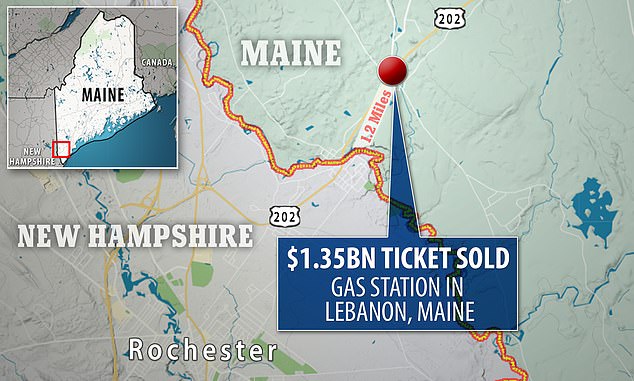 The winner of the $1.35 billion Mega Millions jackpot would have been about $52 million richer if he had bought his ticket just 1.2 miles away in New Hampshire