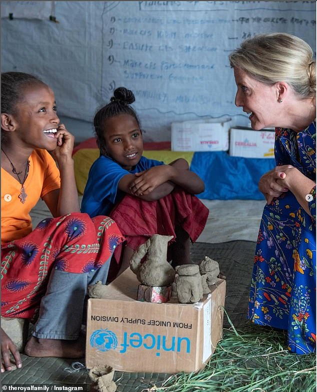 Sophie saw the crucial work UNICEF was carrying out at the Sabacare IDP Camp in Ethiopia in October