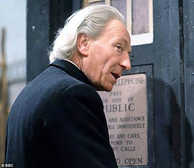 Return: Speaking to The Mirror on the red carpet, he explained: 'I shouldn't say this, but I somehow shot a scene with the very first Doctor, William Hartnell' (William depicted as The Doctor )