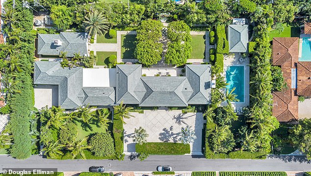 The mansion is within walking distance of the Mar-a-Lago Club, designed by famed architect Marion Sims Wyeth