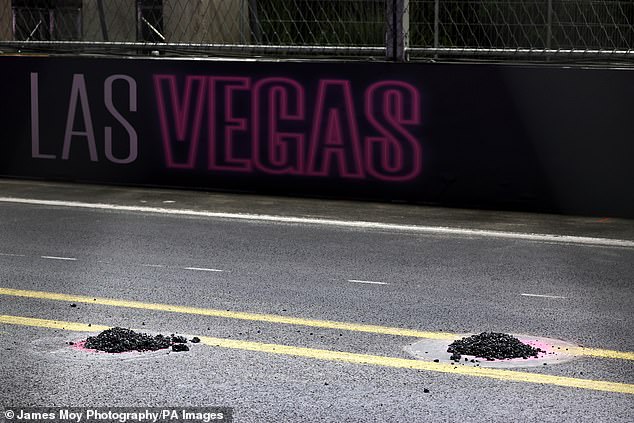 Photos showed the manhole covers filled to get the session back on track