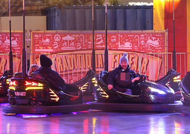 Watch out!  The group seemed to be having a great time as their electric cars crashed into each other, causing the kids to squeal with delight